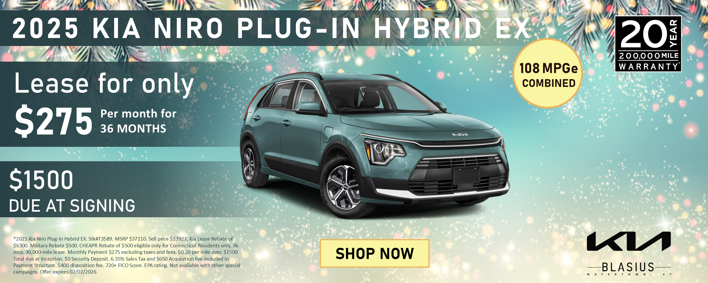 2025 KIA NIRO PLUG-IN HYBRID EX